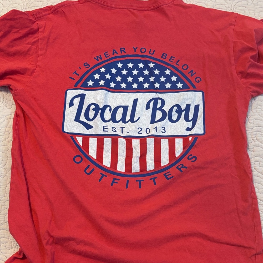 Local Boy Red Short Sleeve Tee